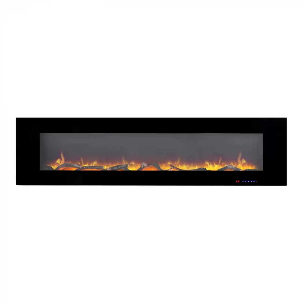 Azurite 182 cm - Cheminée électrique murale