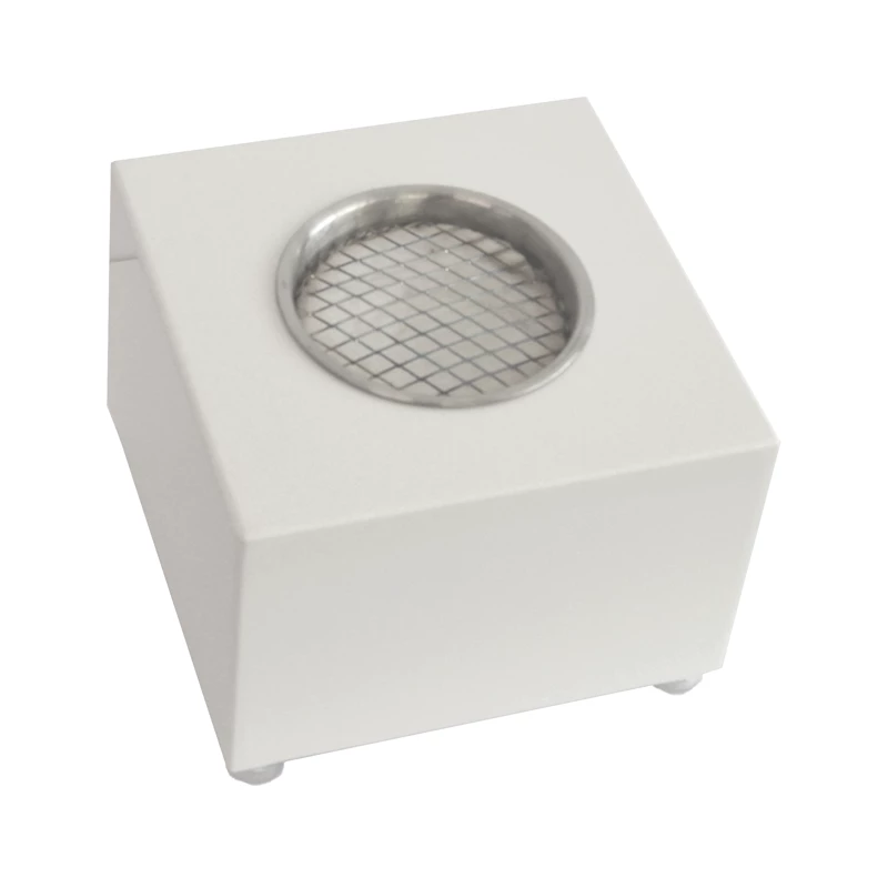 Cheminée bioéthanol de table cube blanc