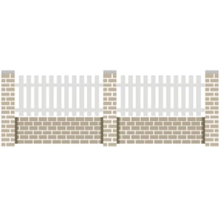 Clôture ALU barreaudage sur traverses (SAMANI)