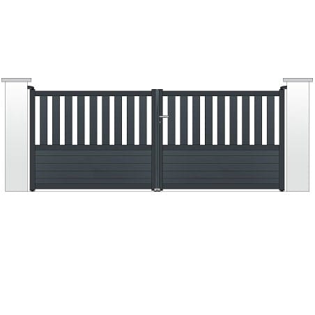 Portail ALU battant modèle SEVILLE avec pose