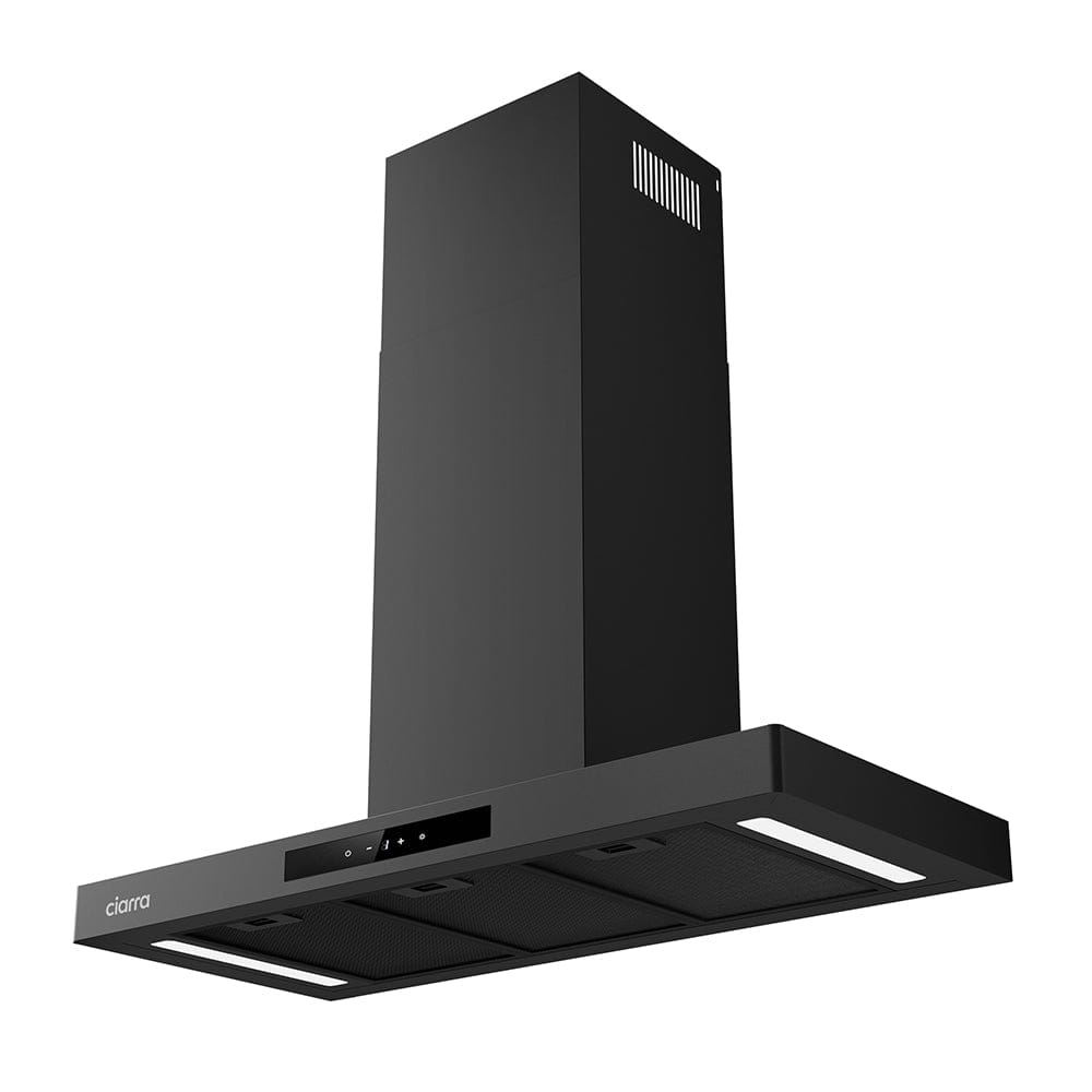 Ciarra Hotte Tactile Cuisine 90cm - 650m³/h - Evacuation Type de Conduit & Recyclage