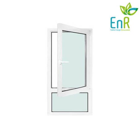 Fenêtre PVC EnR 1 vantail ouverture à la française avec allège fixe
