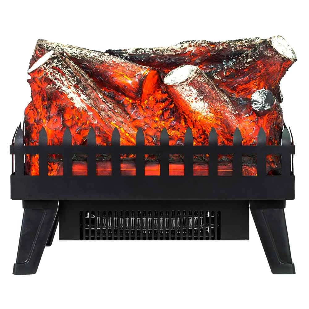 Grand insert de cheminée électrique