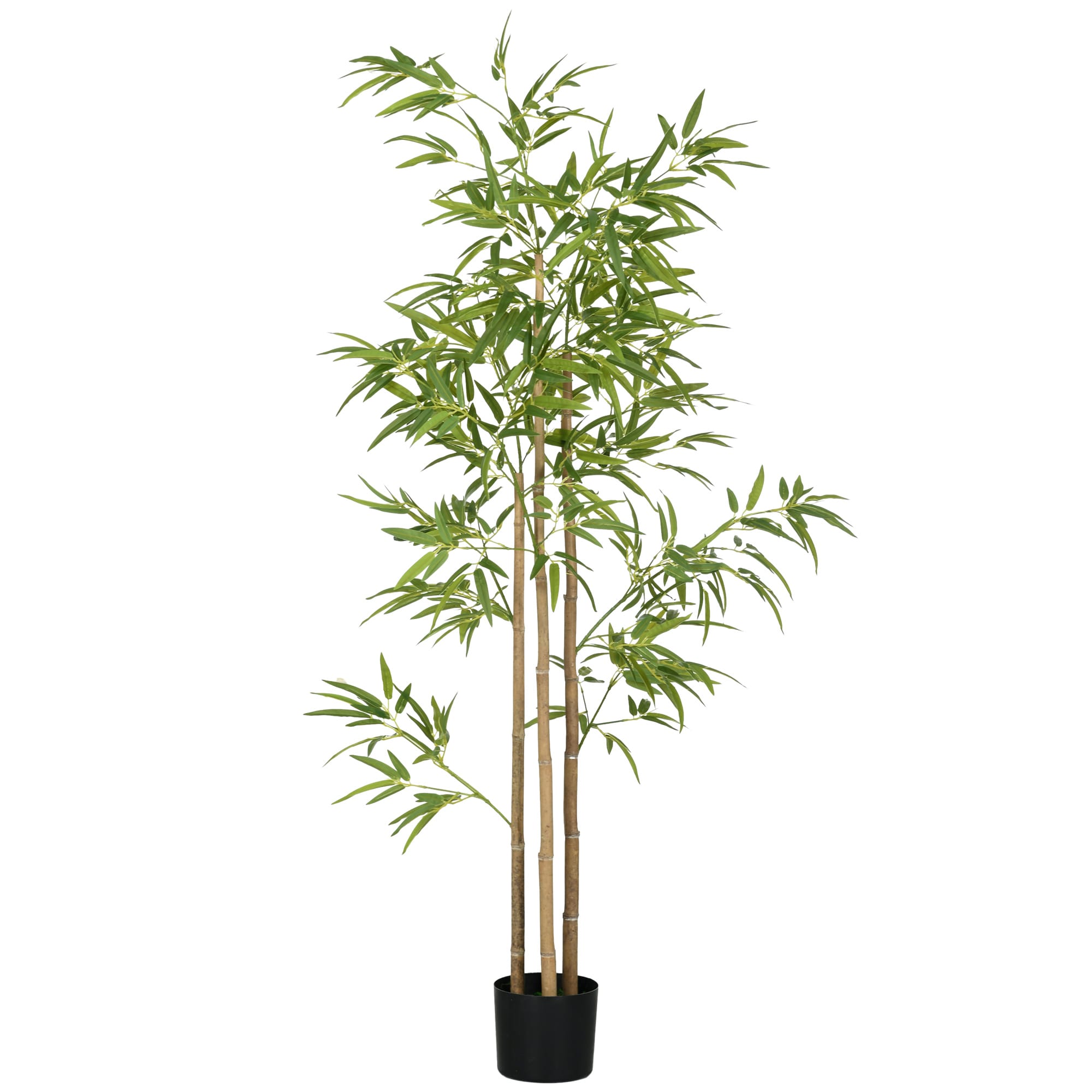 HOMCOM Arbre artificiel plante artificielle bambou artificiel avec pot inclus hauteur 180 cm intérieure vert HOMCOM Arbre artificiel plante artificielle bambou artificiel avec pot inclus hauteur 180 cm intérieure vert