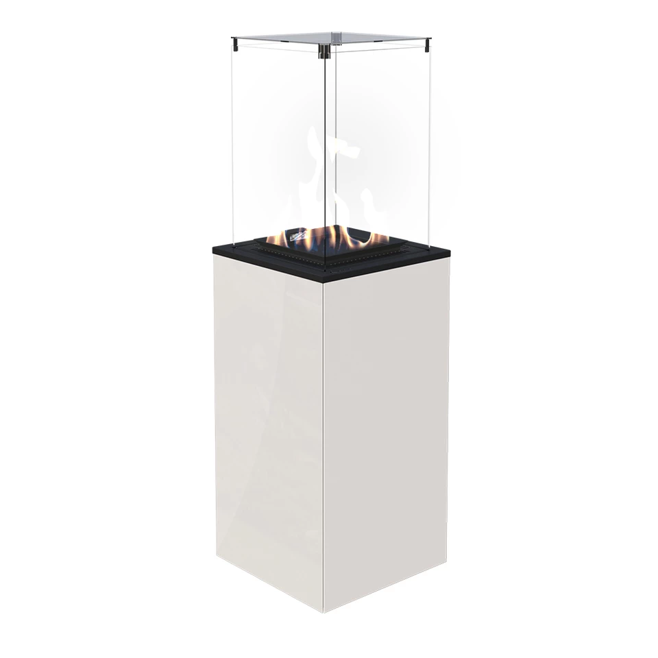 Deluxe Patio outdoor cheminée gaz - blanc