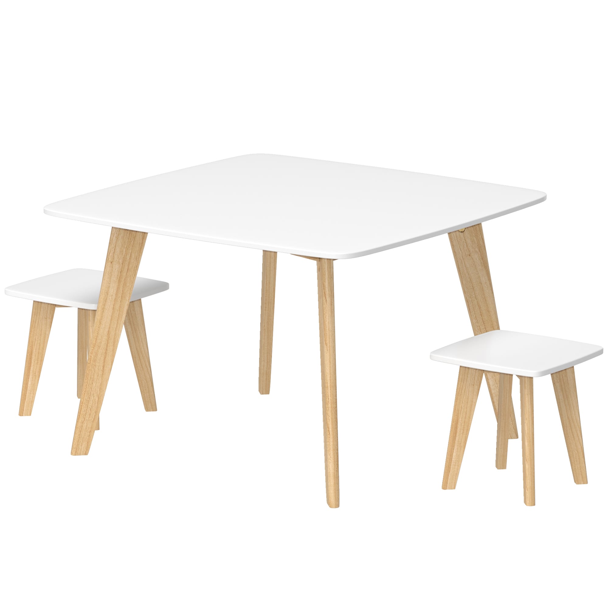 AIYAPLAY Ensemble 1 table et 2 chaises pour enfants