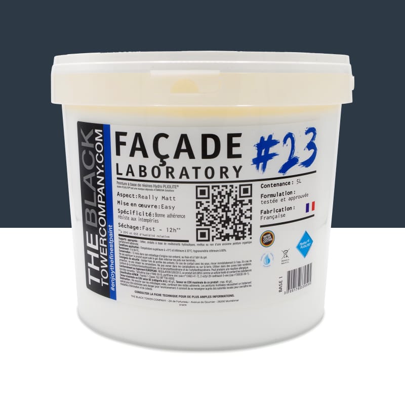 FACADE LABORATORY #23 - Peinture HYDRO Pliolite RAL 5008 - Bleu gris 5L
