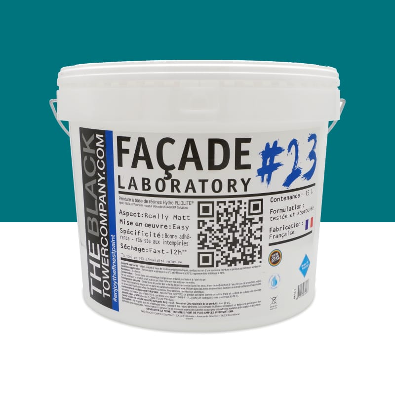 FACADE LABORATORY #23 - Peinture HYDRO Pliolite RAL 5020 - Bleu océan 15L