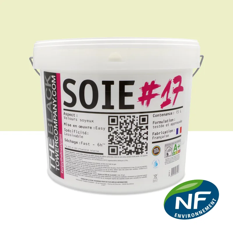 SOIE #17 - Peinture finition acrylique velours Vert solstice 15L