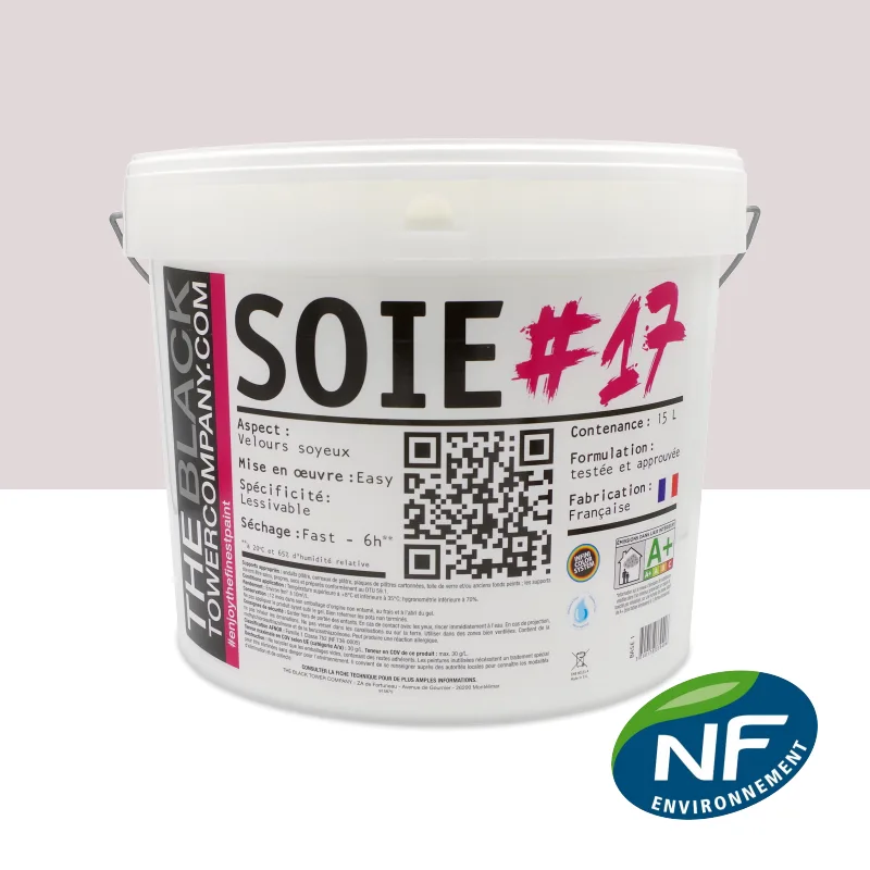 SOIE #17 - Peinture finition acrylique velours Violet ombragé 15L