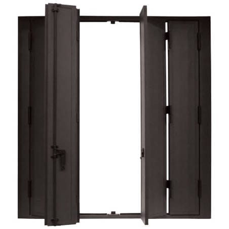 Persiennes ALU 12 vantaux repliables (2x6vtx) avec pose