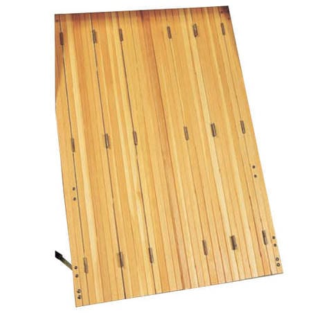 Persiennes BOIS 12 vantaux repliables (2x6 vtx) avec pose
