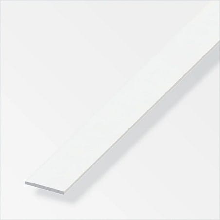 Plat ALU Blanc de 40 mm (longueur 1m)
