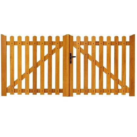 Portail Bois 2 vantaux battant modèle ARGENTON avec pose