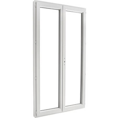 Porte fenêtre PVC EnR 2 vantaux ouverture à la française