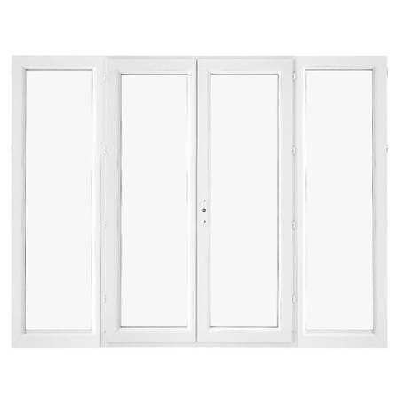 Porte fenêtre PVC 4 vantaux ouverture à la française