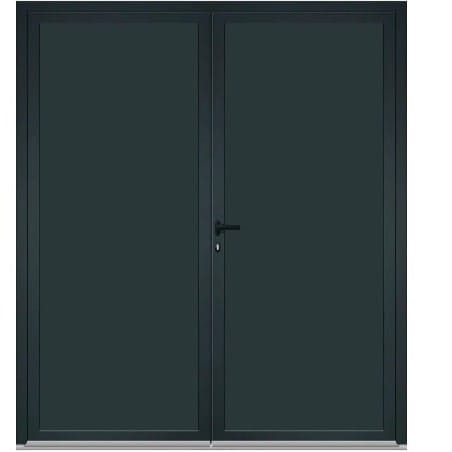 Porte de service Aluminium 2 vantaux