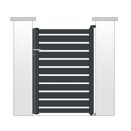 Portillon ALU modèle SORIA avec pose