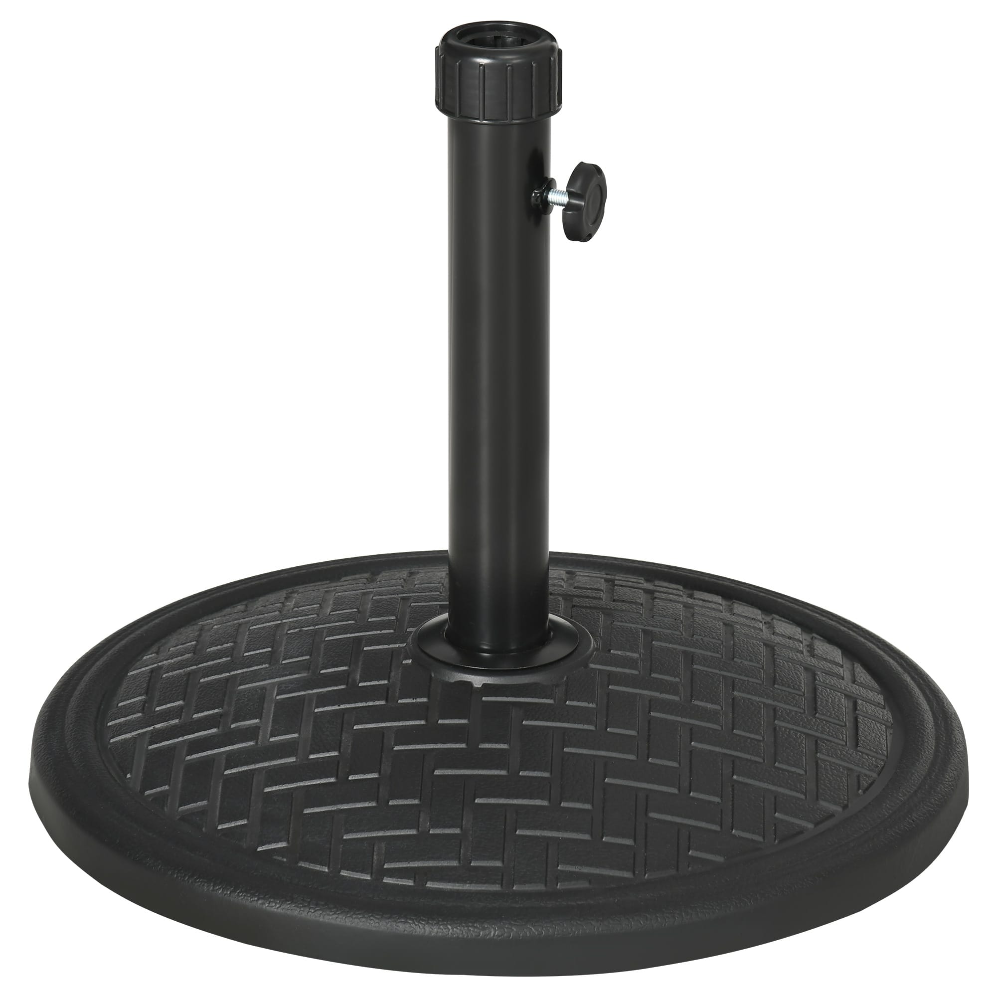 Outsunny Socle Rond Béton pour Parasol Ø 46 cm Noir   Aosom France