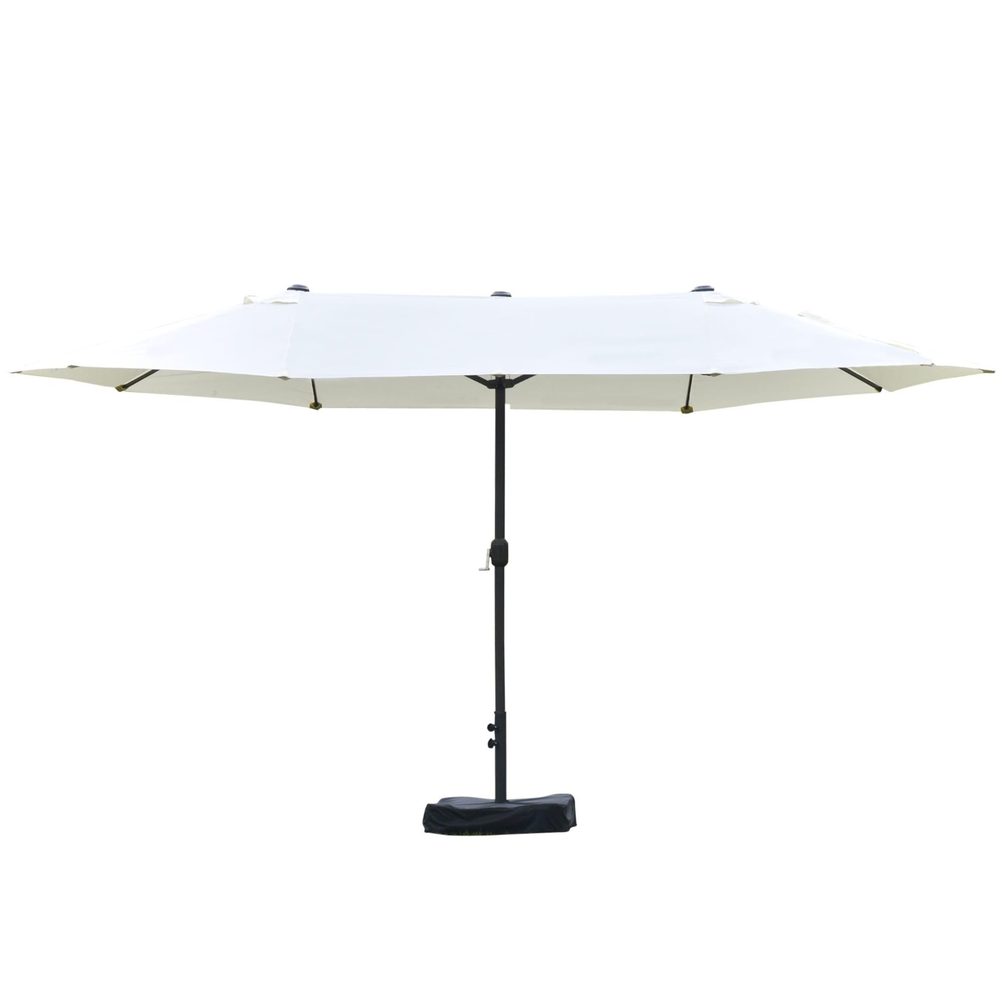 Outsunny Parasol Géant Beige Ø 2