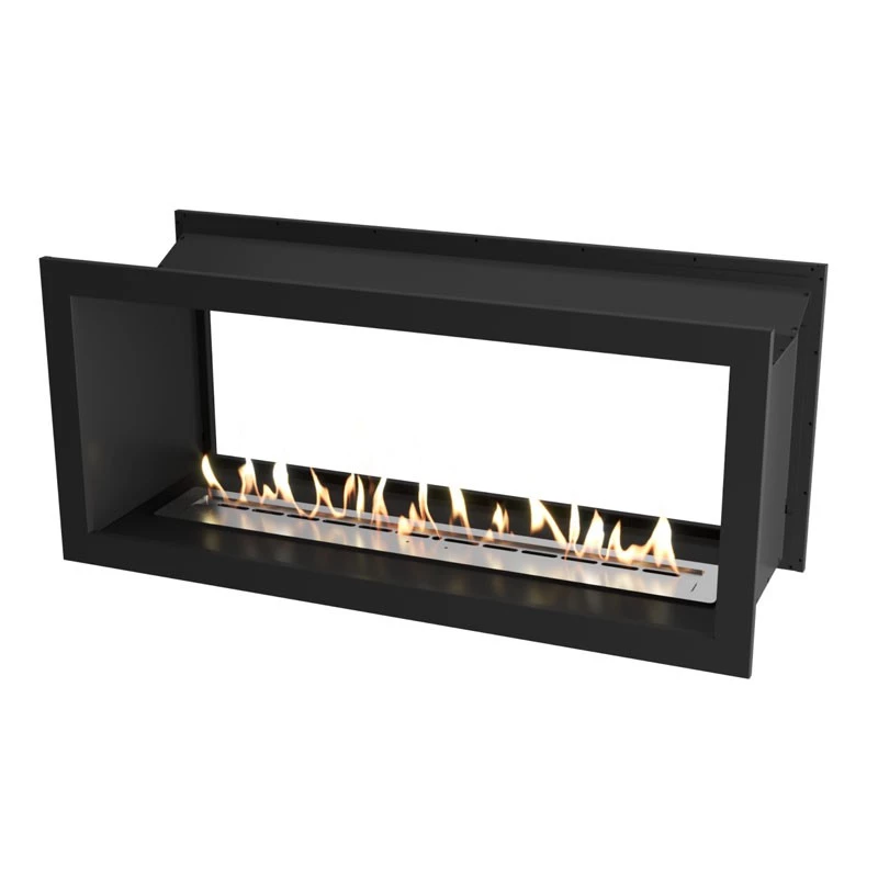 Icon Doublesided Slimline Firebox 1100 Noir