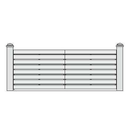 Portail PVC Coulissant modèle MILAN