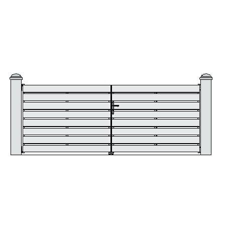 Portail PVC Battant modèle MILAN