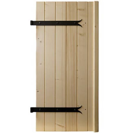 Volet battant BOIS Lames Verticales 32 mm 1 vantail avec pose