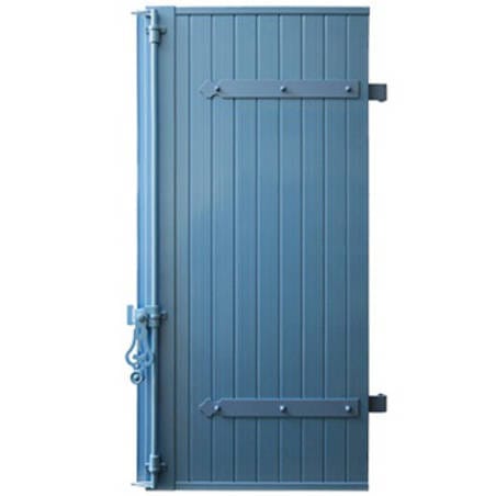 Volet battant PVC Lames Verticales 24 mm 1 vantail