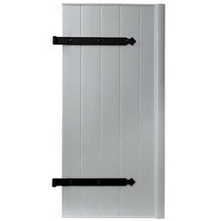 Volet battant PVC Lames Verticales 28 mm 3 vantaux avec pose