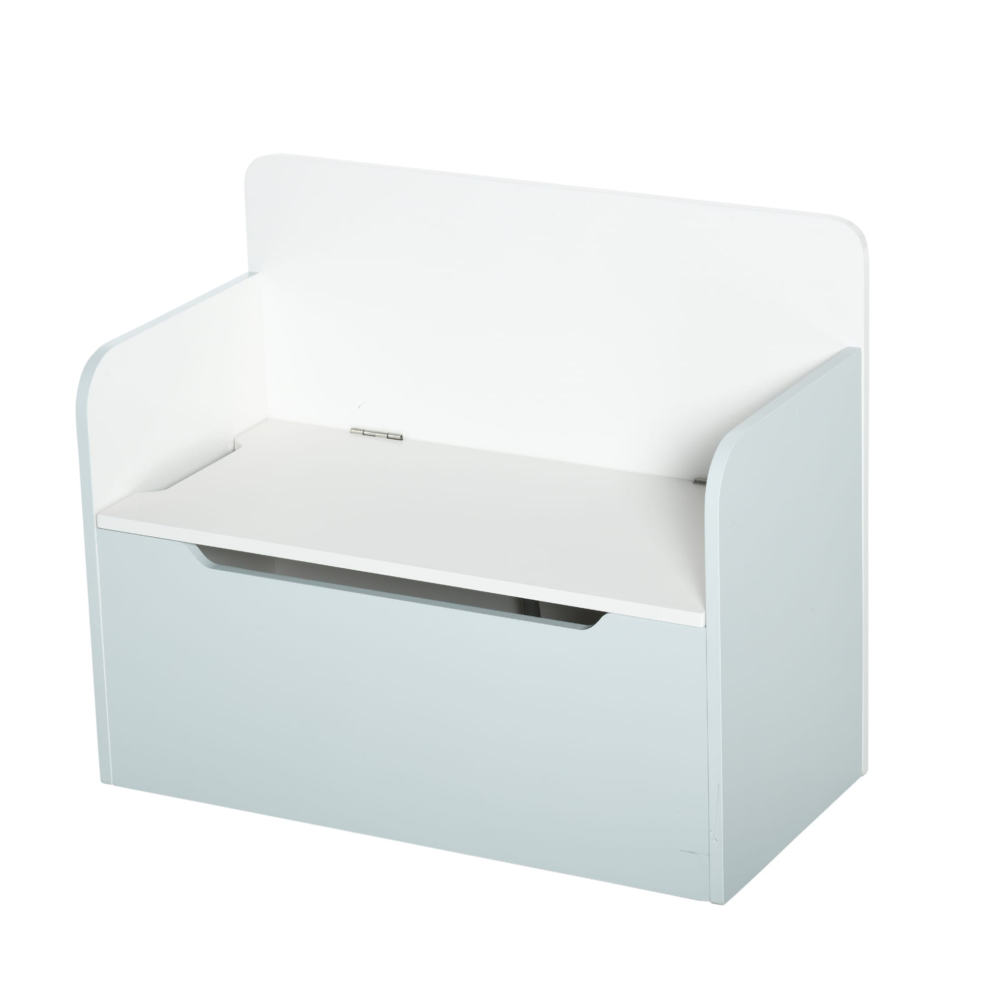 HOMCOM Coffre à jouets pour enfants banc meuble de rangement 2 en 1 vérin pneumatique 60 x 30 x 50 cm blanc HOMCOM Coffre à jouets pour enfants banc meuble de rangement 2 en 1 vérin pneumatique 60 x 30 x 50 cm blanc