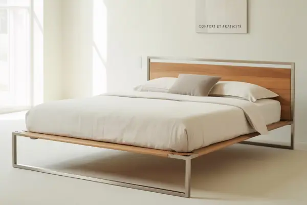 Un sommier minimaliste sur pied